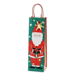 Santa Claus paper gift bag - 11 x 36 x 10 cm