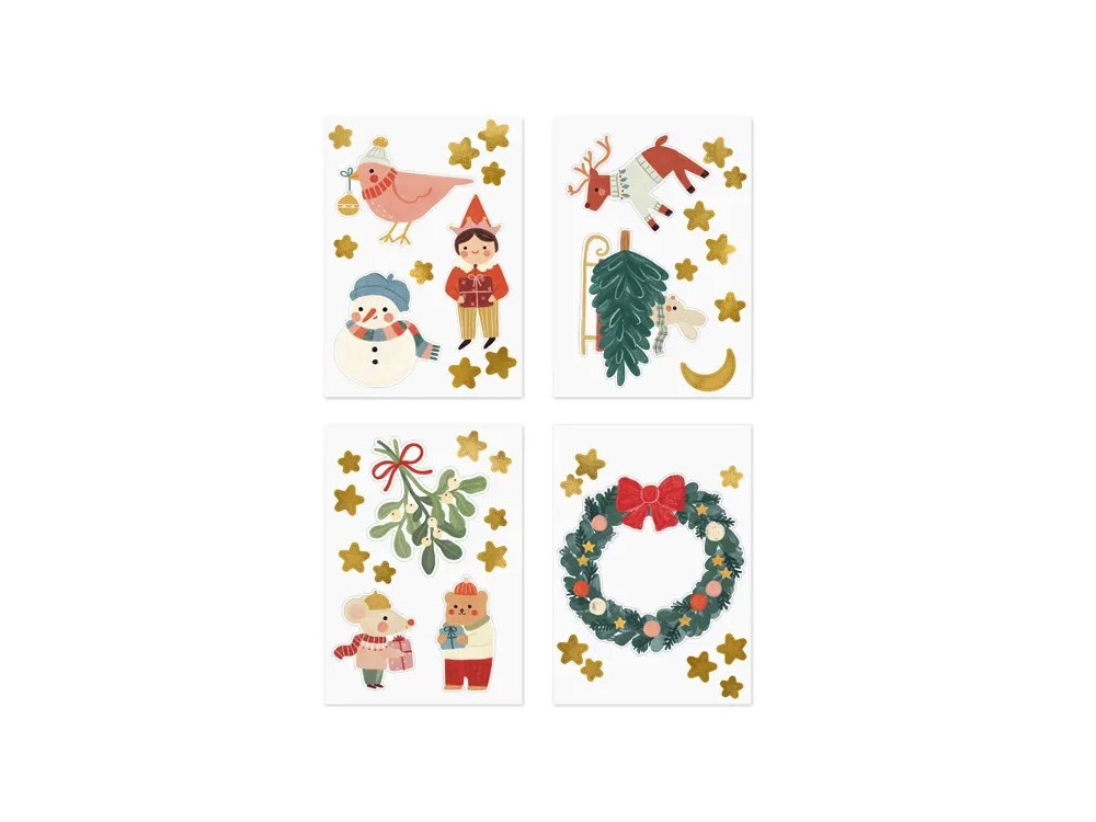 Merry Christmas window stickers - 40 pcs.