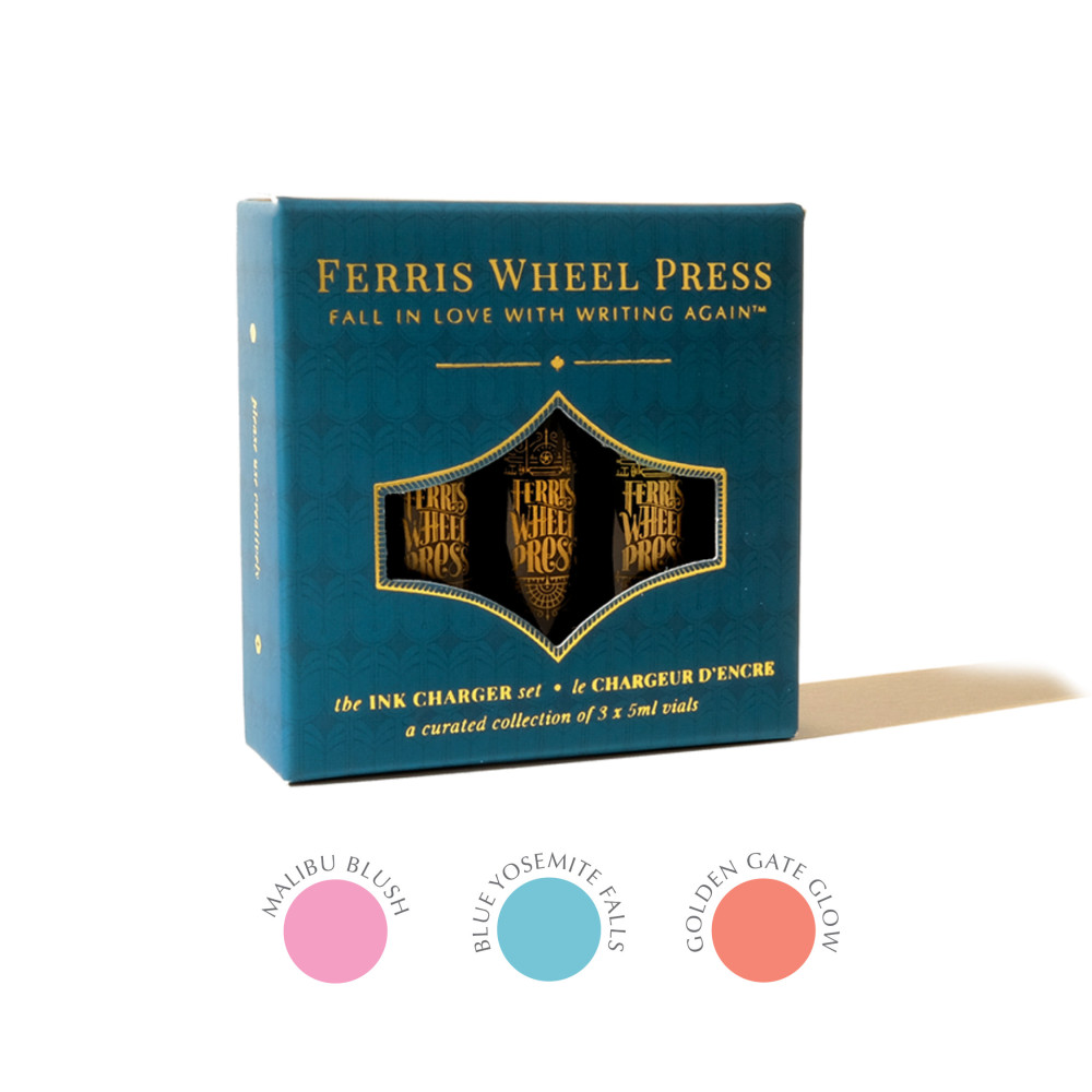 Zestaw atramentów Ink Charger - Ferris Wheel Press - Dreaming in California, 3 x 5 ml