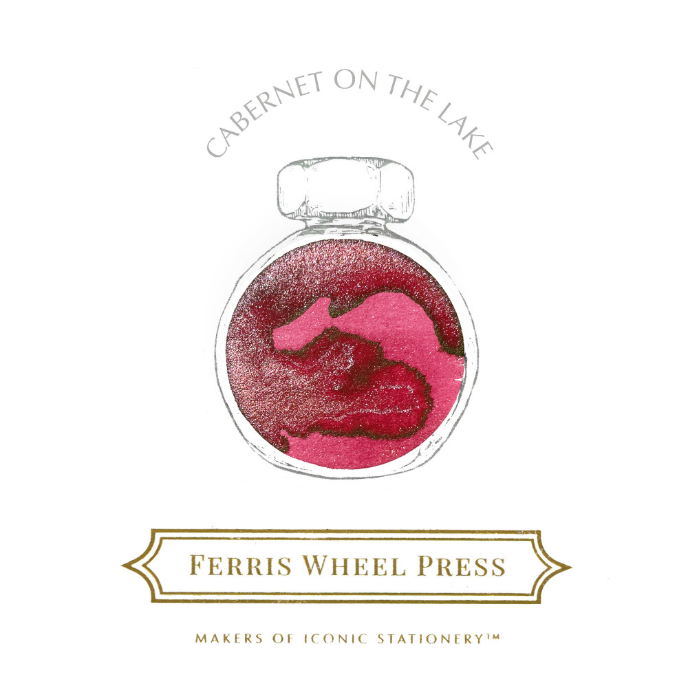 Calligraphy ink - Ferris Wheel Press - Cabernet on the Lake, 38 ml