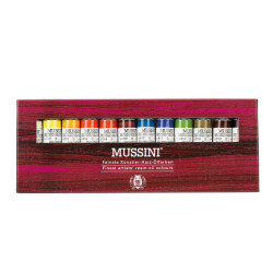 Set of Mussini resin-oil paints - Schmincke - 12 colors x 15 ml