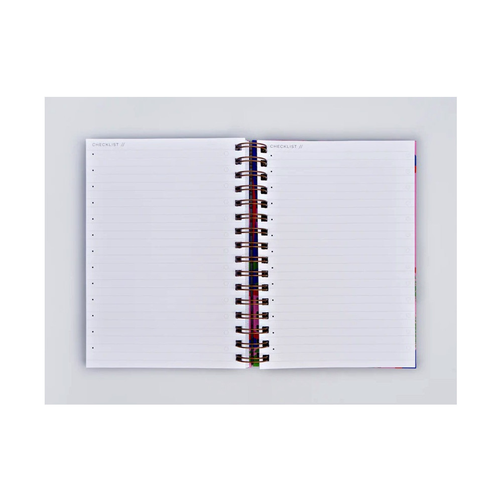Wire bound weekly planner Capri A5 - The Completist. - 120 g/m2