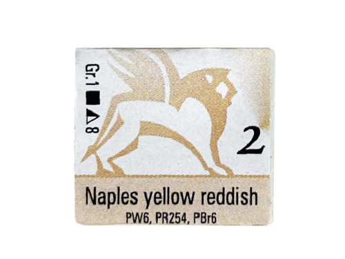 Akwarele w półkostkach - Renesans - 2, naples yellow reddish, 1,5 ml