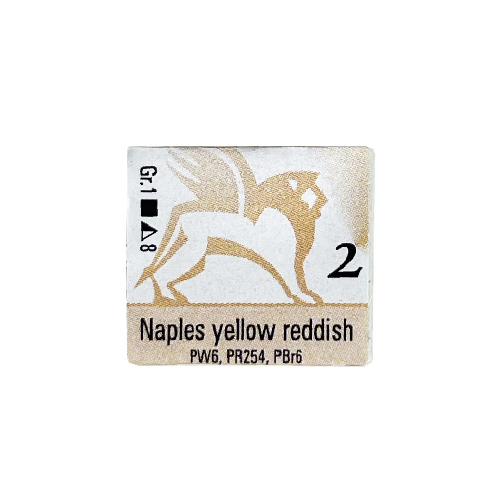 Akwarele w półkostkach - Renesans - 2, naples yellow reddish, 1,5 ml