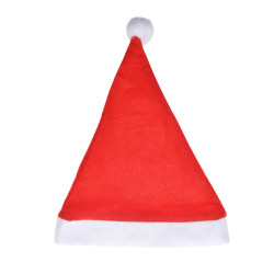 Santa hat with pompom - red and white, 35 cm