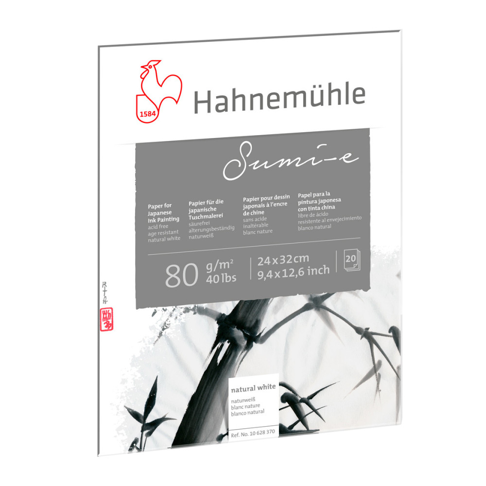 Paper for Japanese Ink Painting Sumi-e - Hahnemühle - 24 x 32 cm, 80 g, 20 pcs.