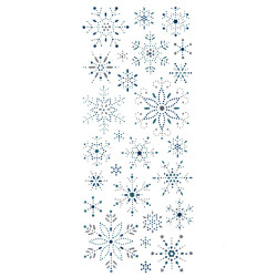 Glitter stickers Snowflakes - DpCraft - 26 pcs.