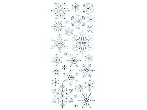 Glitter stickers Snowflakes - DpCraft - 26 pcs.