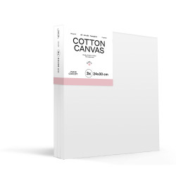 Cotton stretched canvas Basic - PaperConcept - 24 x 30 cm, 3 pcs.