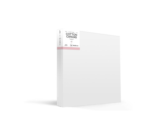 Cotton stretched canvas Basic - PaperConcept - 40 x 50 cm 3 pcs.