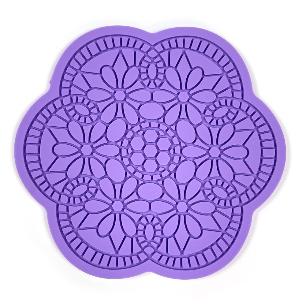 Forma silikonowa do odlewów - Pentart - Mandala kwiatowa