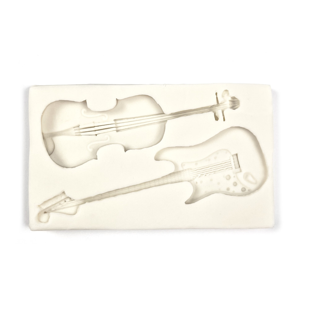 Forma silikonowa do odlewów - Pentart - Gitara i skrzypce