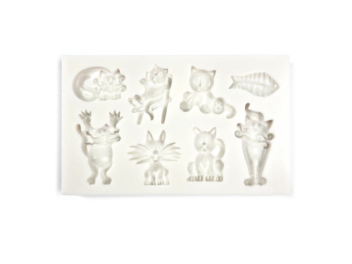 Silicone mold - Pentart - Cats and fish