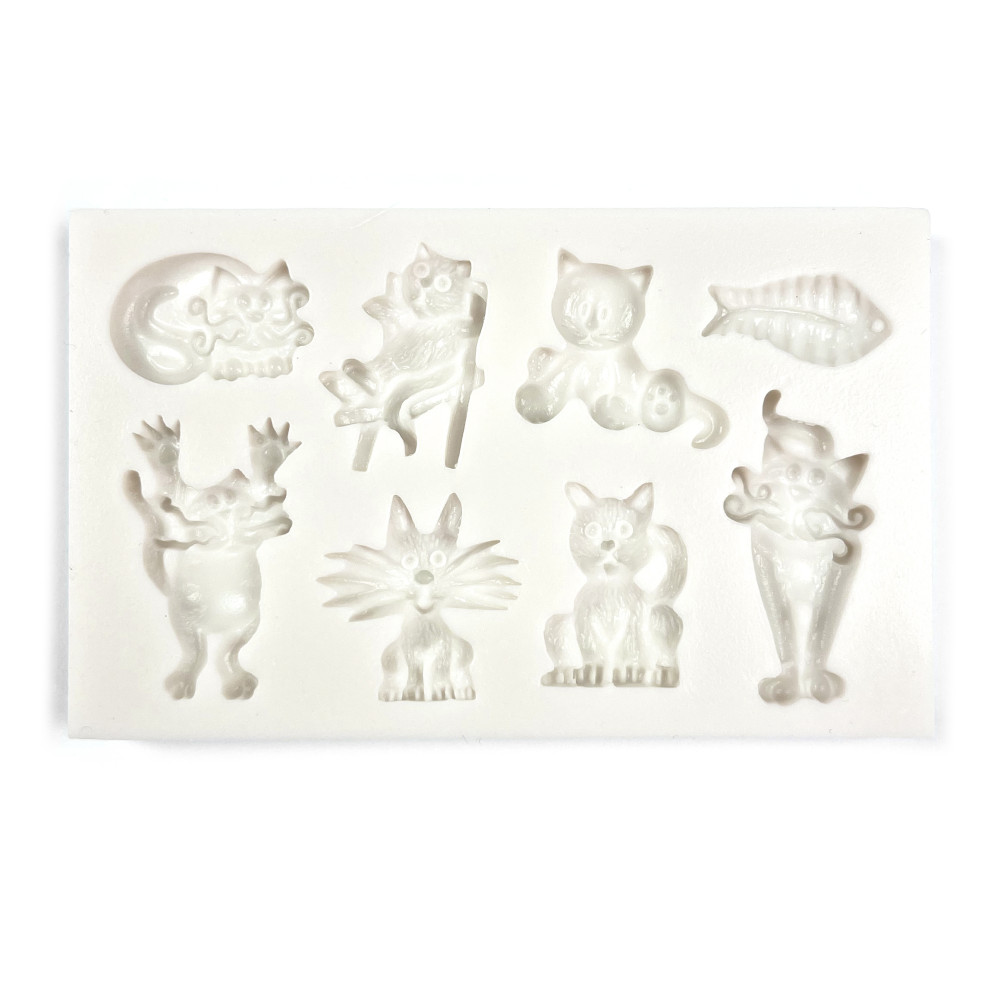 Silicone mold - Pentart - Cats and fish