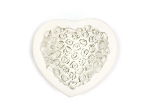 Silicone mold - Pentart - Floral heart