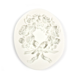 Silicone mold - Pentart - Floral wreath