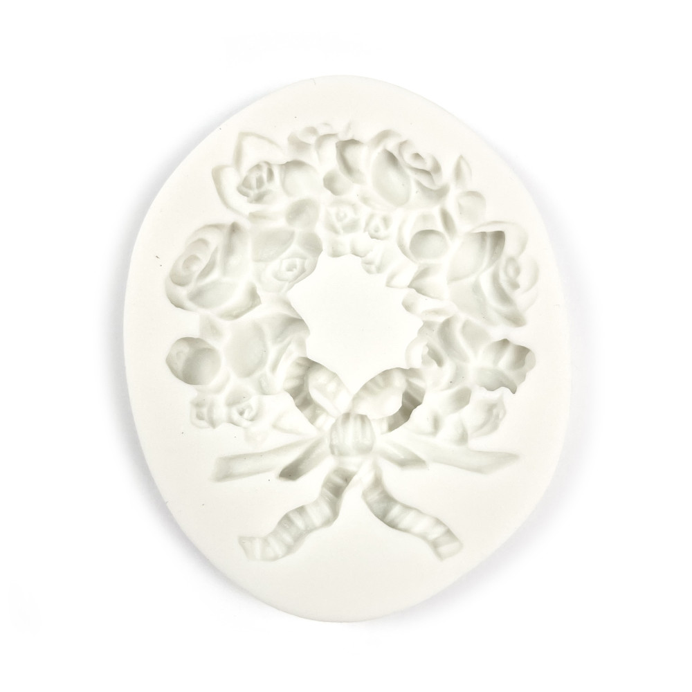 Silicone mold - Pentart - Floral wreath