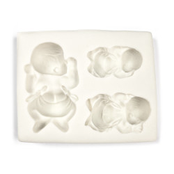 Silicone mold - Pentart - 3 babies, 6,2 x 7,7 cm