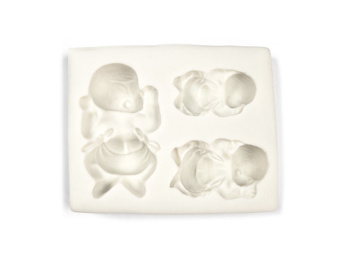 Silicone mold - Pentart - 3 babies, 6,2 x 7,7 cm
