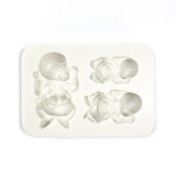 Silicone mold - Pentart - 3 babies, 4,4 x 3 cm