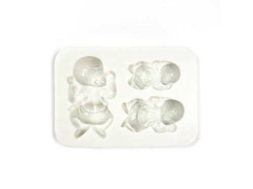 Silicone mold - Pentart - 3 babies, 4,4 x 3 cm