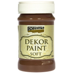 Chalk paint - Pentart - brown, 100 ml