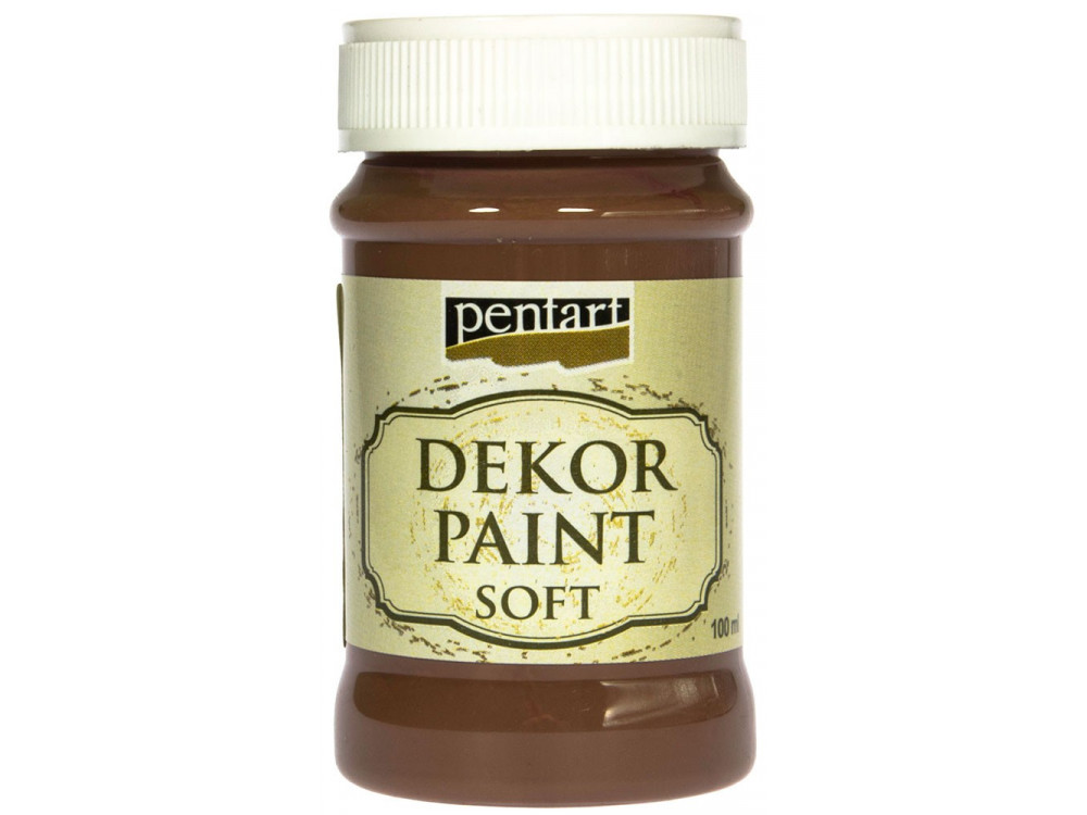 Farba kredowa - Pentart - brązowa, 100 ml