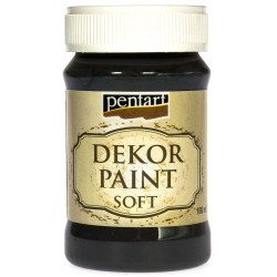 Chalk paint - Pentart - black, 100 ml