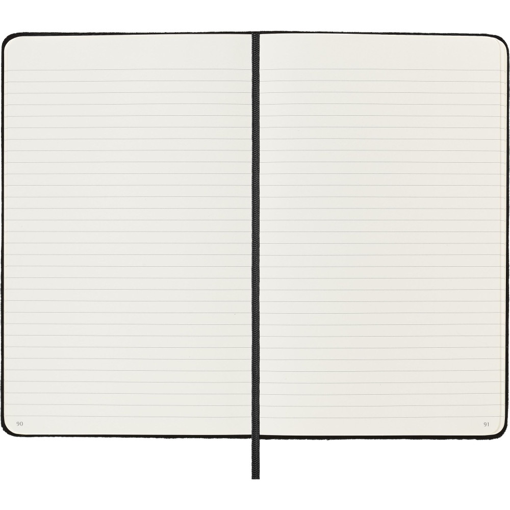 Notebook Velvet in box - Moleskine - ruled, Black, hardcover, L