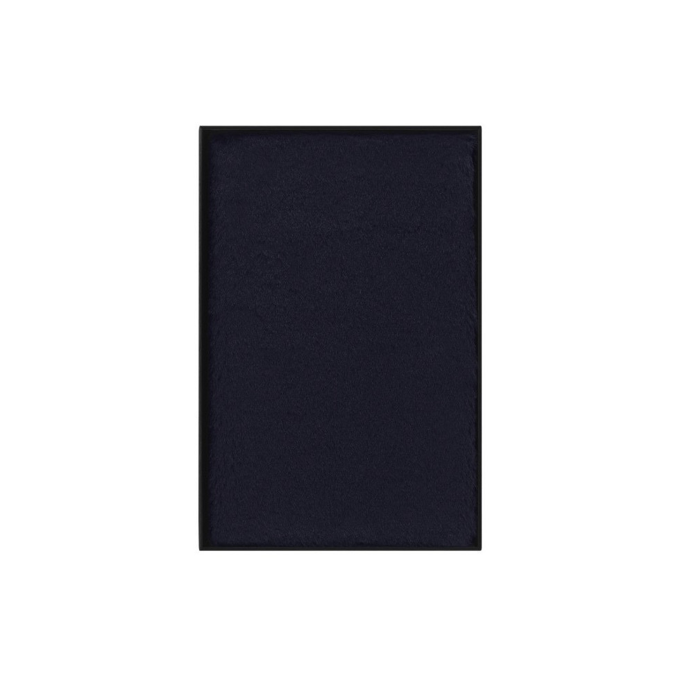 Notatnik futrzany Soft - Moleskine - w linie, Dark Blue, twarda okładka, L