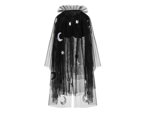 Cape with stars and moon - black