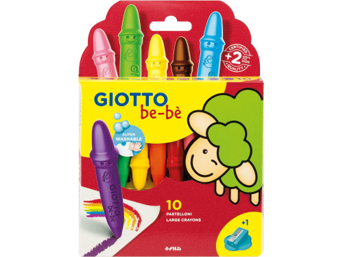 Grube kredki świecowe dla dzieci - Giotto bebe - 10 kolorów