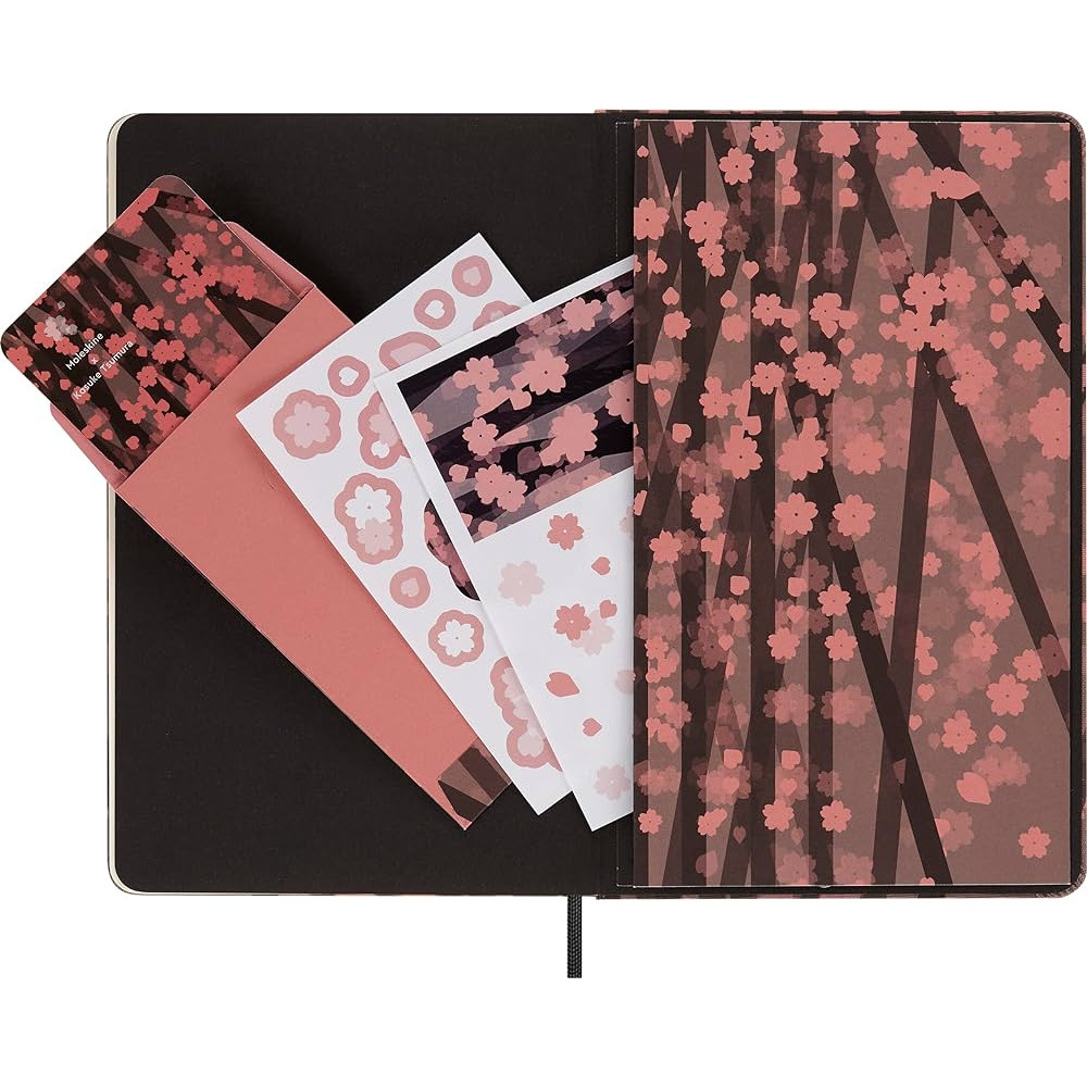 Notebook Sakura - Moleskine - ruled, hard cover, L