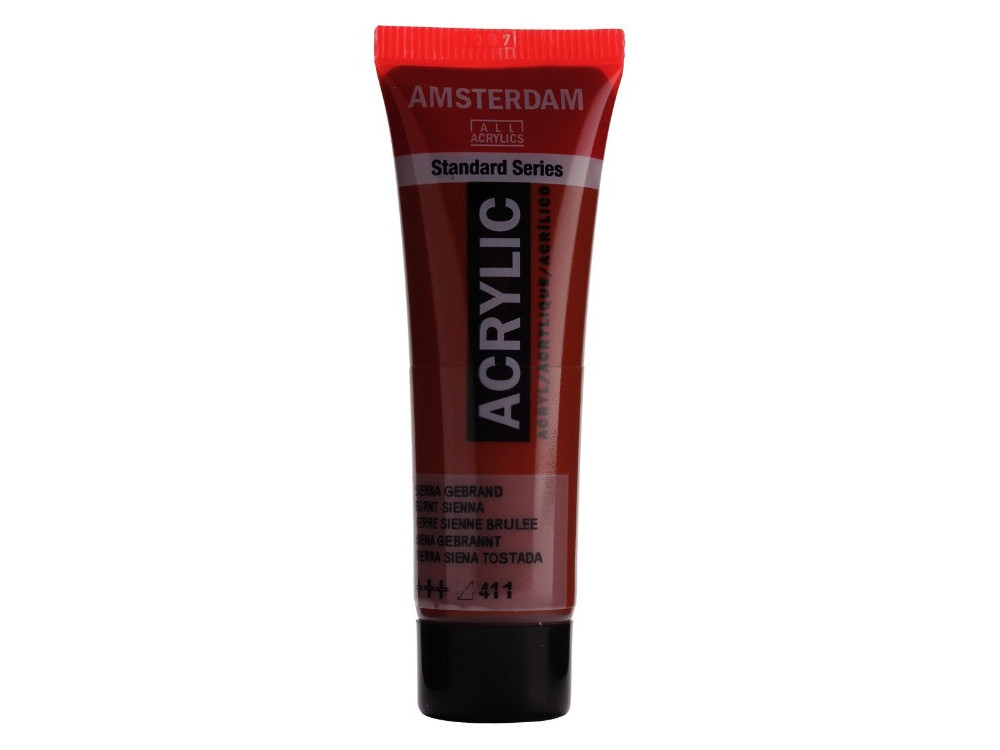 Acrylic paint in tube - Amsterdam - Burnt Sienna, 20 ml
