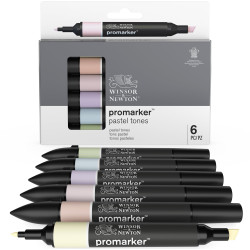Promarker Pastel Tones Set - Winsor & Newton - 6 pcs.