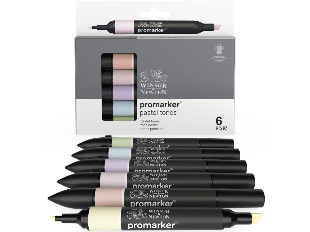 Zestaw Promarker - Winsor & Newton - Pastel Tones, 6 szt.