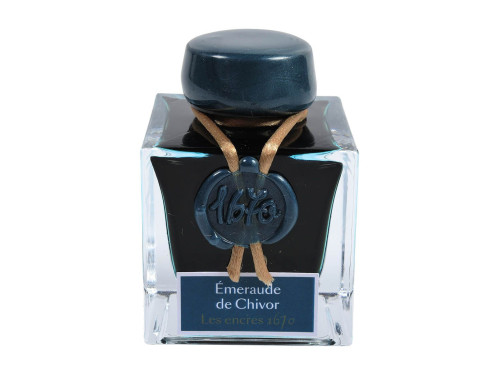 Atrament 1670 w butelce - J.Herbin - Emerald of Chivor, 50 ml