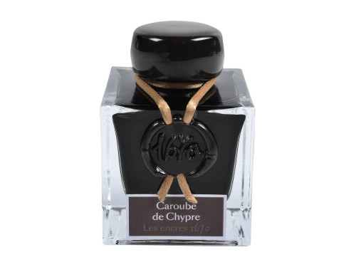 Atrament 1670 w butelce - J.Herbin - Carob of Cyprus, 50 ml