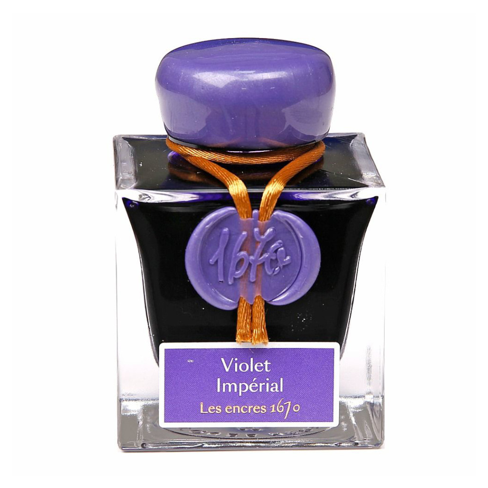 1670 Ink bottle - J.Herbin - Violet Imperial, 50 ml