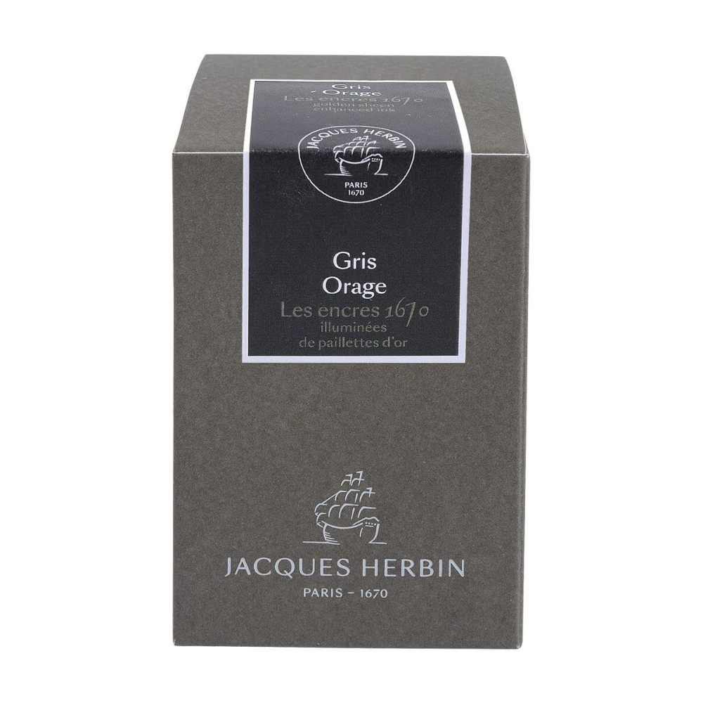 1670 Ink bottle - J.Herbin - Stormy Grey, 50 ml