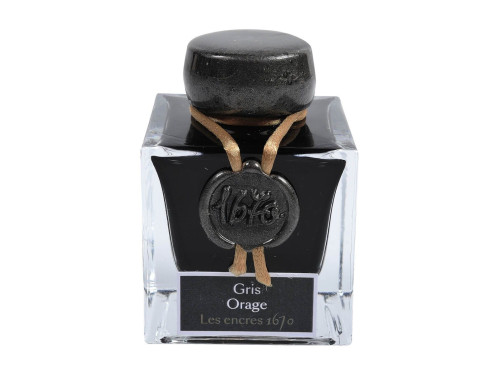 Atrament 1670 w butelce - J.Herbin - Stormy Grey, 50 ml