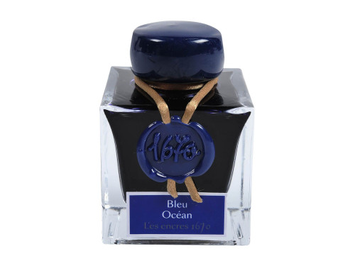 1670 Ink bottle - J.Herbin - Blue Ocean, 50 ml