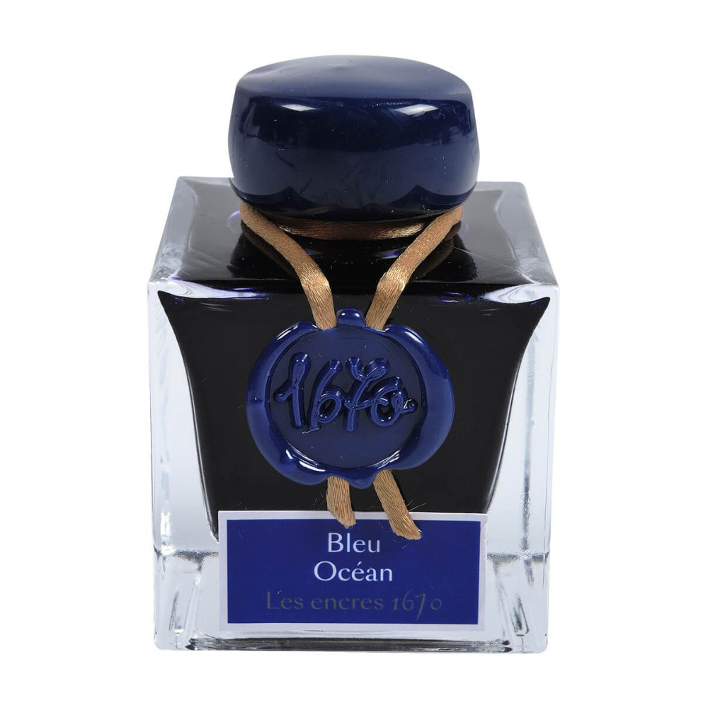 Atrament 1670 w butelce - J.Herbin - Blue Ocean, 50 ml