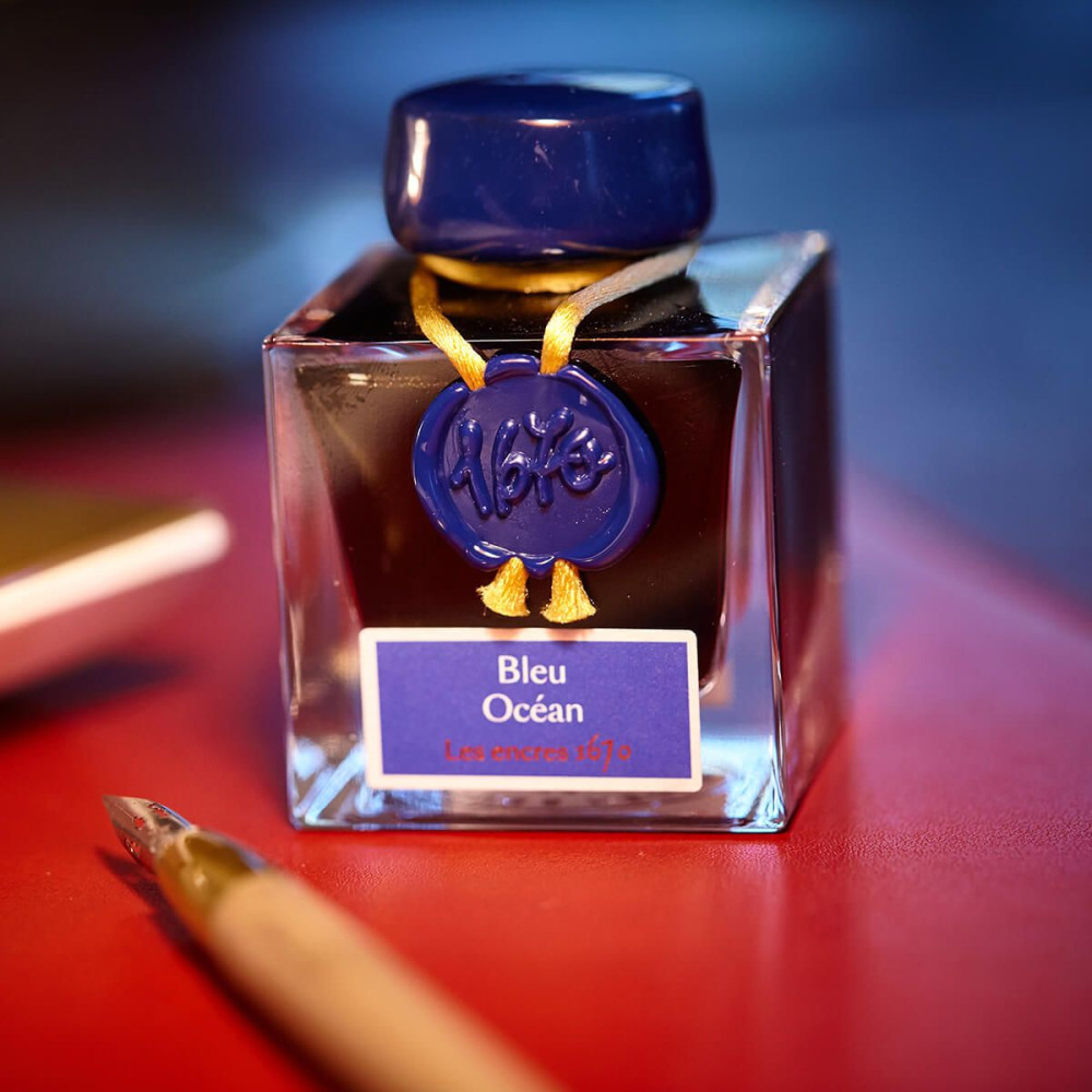 1670 Ink bottle - J.Herbin - Blue Ocean, 50 ml