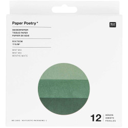 copy of Gift wrapping tissue paper - Paper Poetry - mint, 12 pcs.