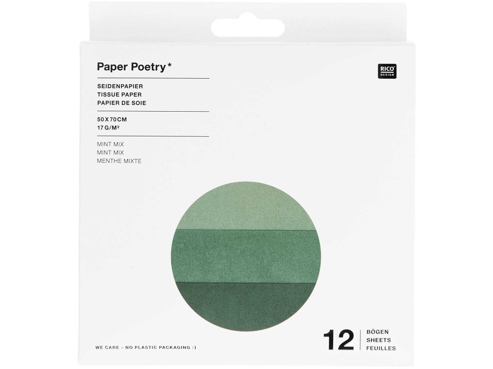 copy of Gift wrapping tissue paper - Paper Poetry - mint, 12 pcs.