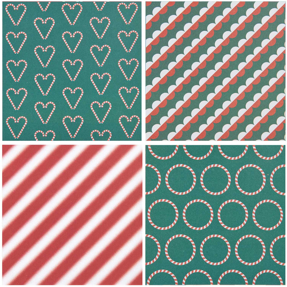 Papier origami, Christmas Rocks! - Paper Poetry - 15 x 15 cm, 50 ark.