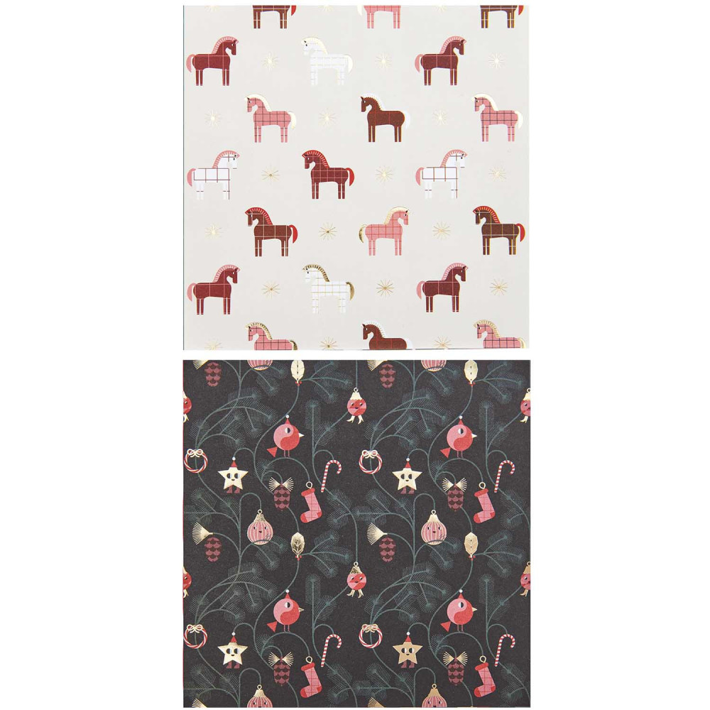 Papier origami, Christmas Rocks! - Paper Poetry - 15 x 15 cm, 50 ark.