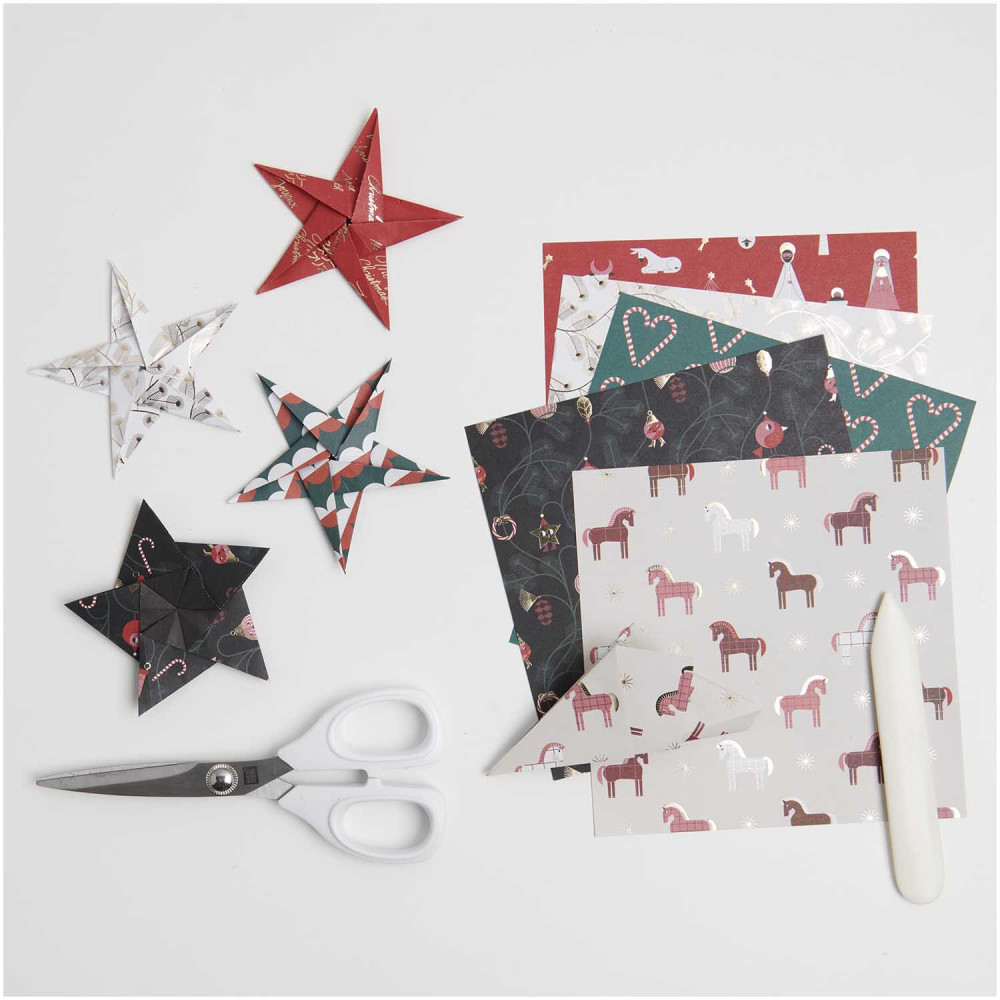 Origami paper, Christmas Rocks! - Paper Poetry - 15 x 15 cm, 50 sheets