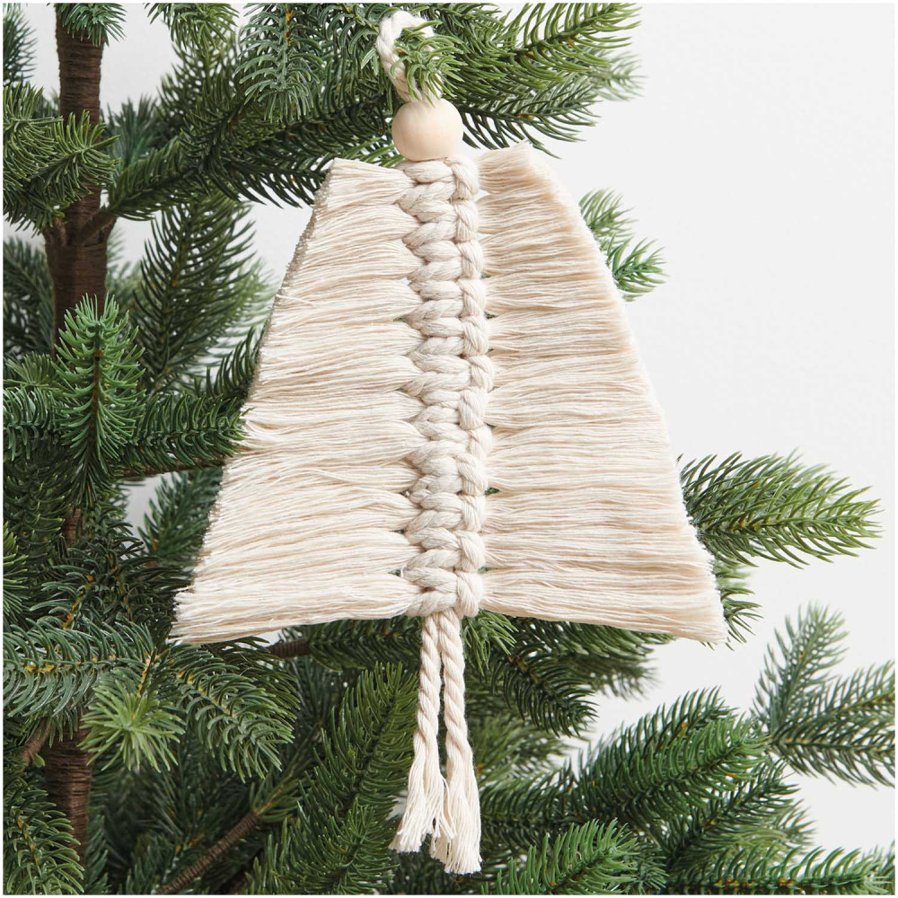 Macrame craft kit, Christmas Trees - Rico Design - 20 x 12 cm, 2 pcs.